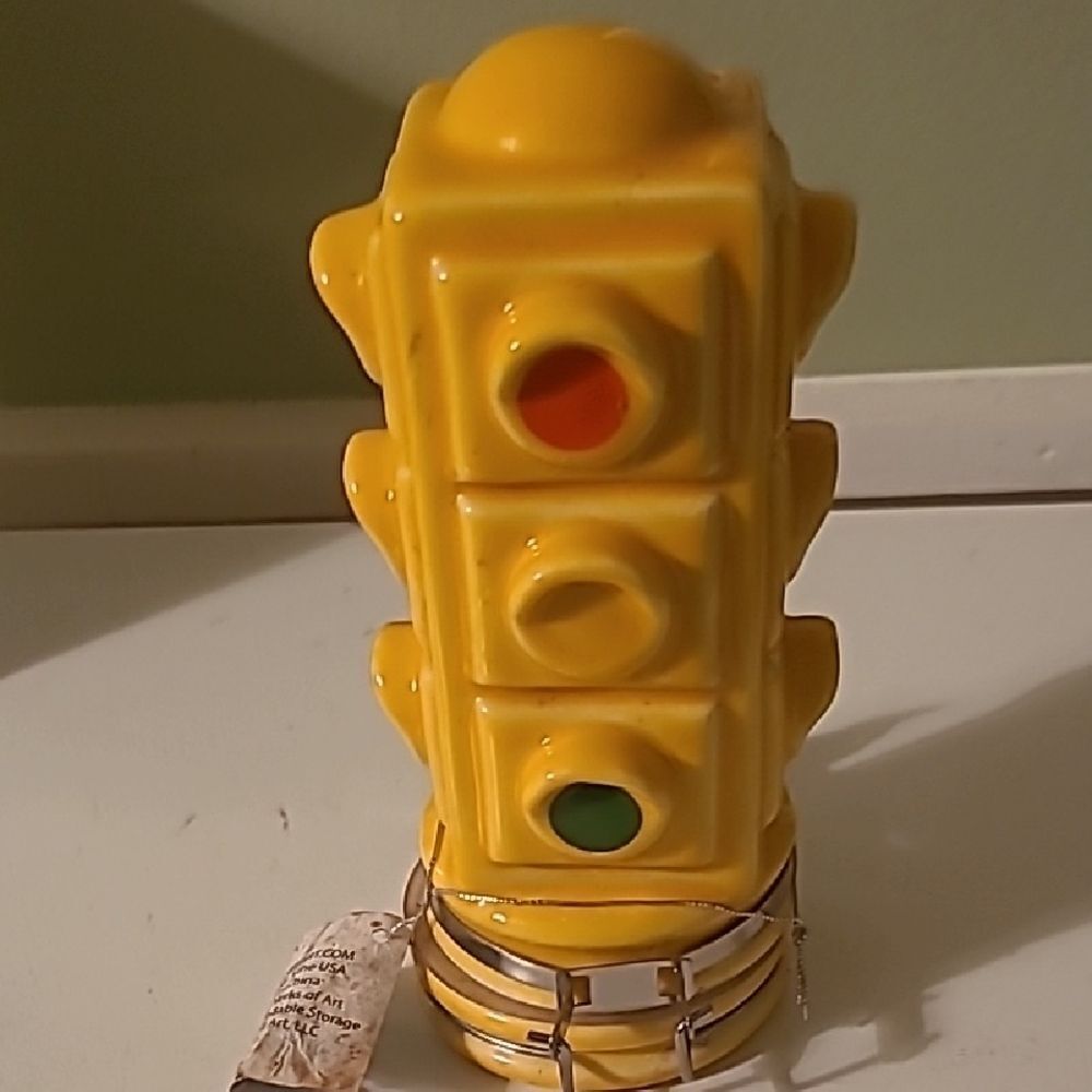 Contained Art Traffic Light  Storage Container
